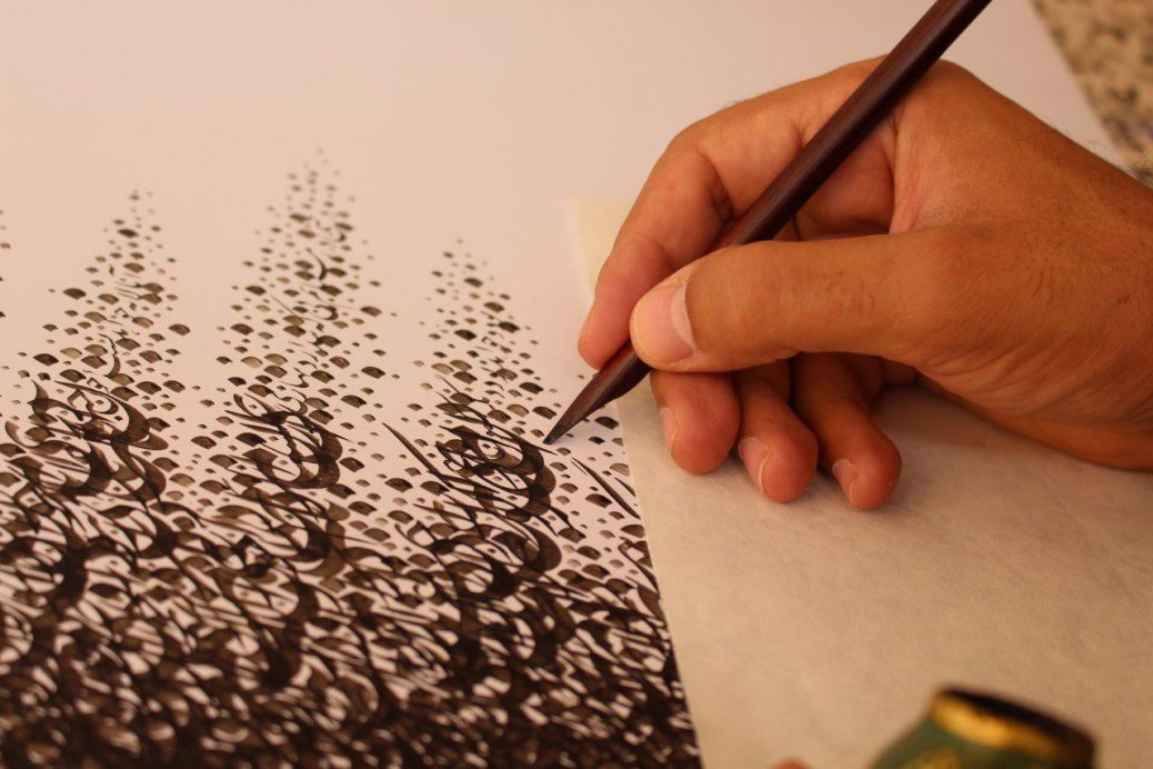 Ali-Pasandideh-Calligraphy-1038x692 خط نگاره های علی پسندیده در گالری علیها